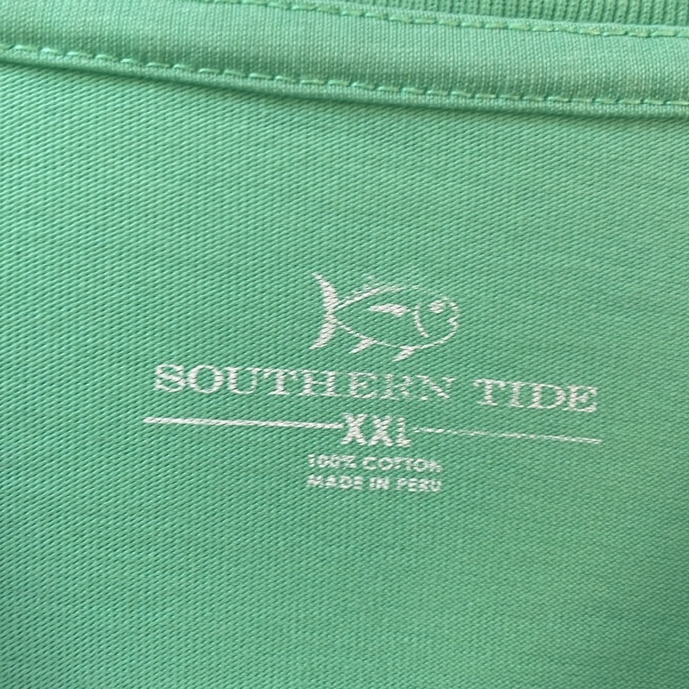 Southern Tide Long Sleeve Pocket Tee with Logo Size XXL - Picture 5 of 7